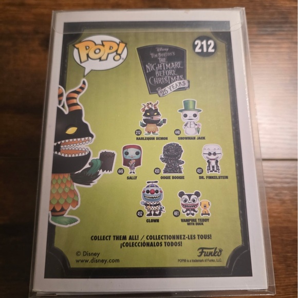 Funko Pop The Nightmare Before Christmas Harlequin Demon -#212 NEW W/ Protector - Picture 3 of 5